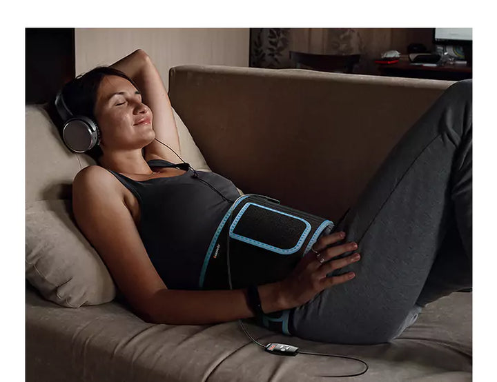 Scicontour Red Light Therapy Belt that can used while relaxing on the sofa
