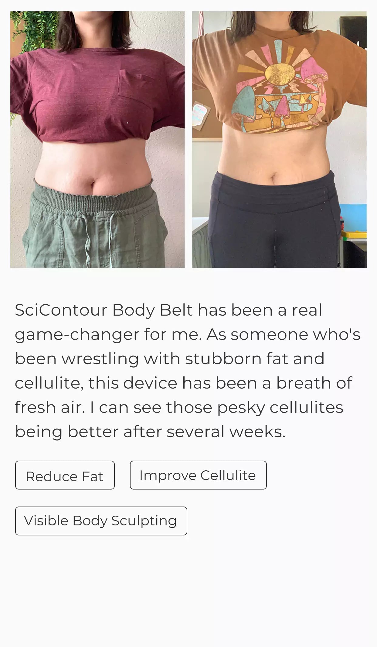 Good feedback from customer-Reduce my belly fat